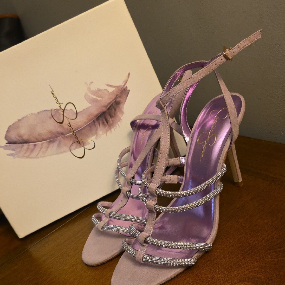 Jessica Simpson Women's Strappy Heels - Lavender. Worn Once